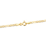 18K Yellow Gold Chain Anchor 3x1 Hollow Length 45 cm Width 2 mm