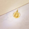 18K Medalla Oro Amarillo Virgen De Las Nieves Bisel 18 mm