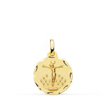 Médaille Cristo De La Laguna sculptée 18K 16 mm