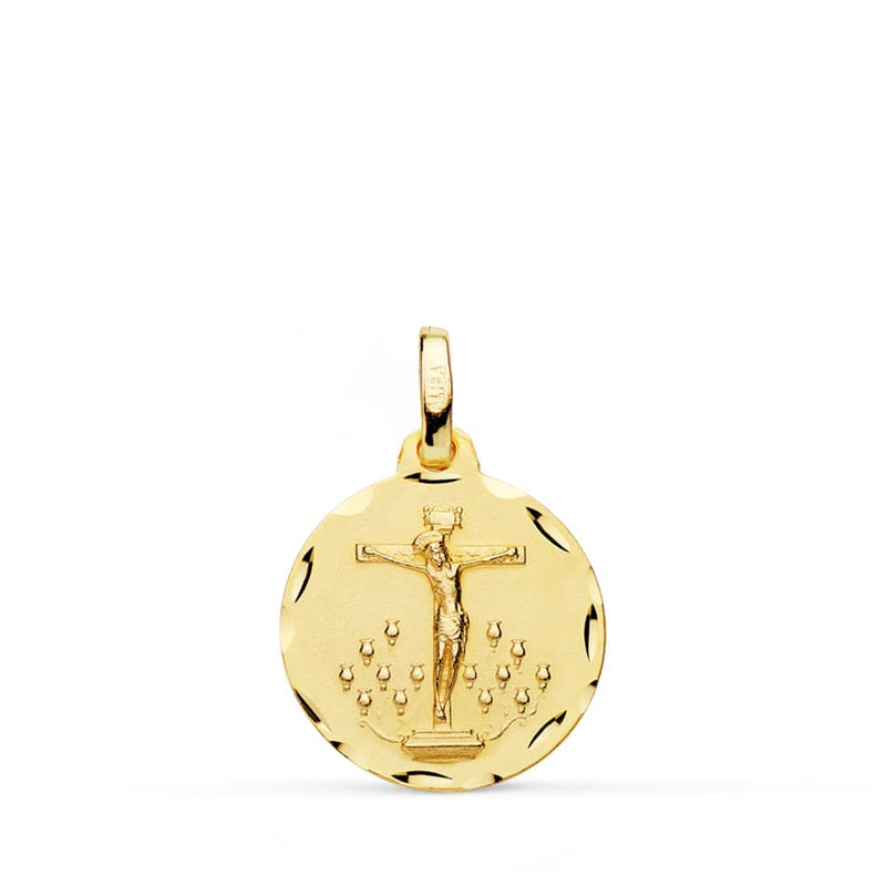 Médaille Cristo De La Laguna sculptée 18K 16 mm