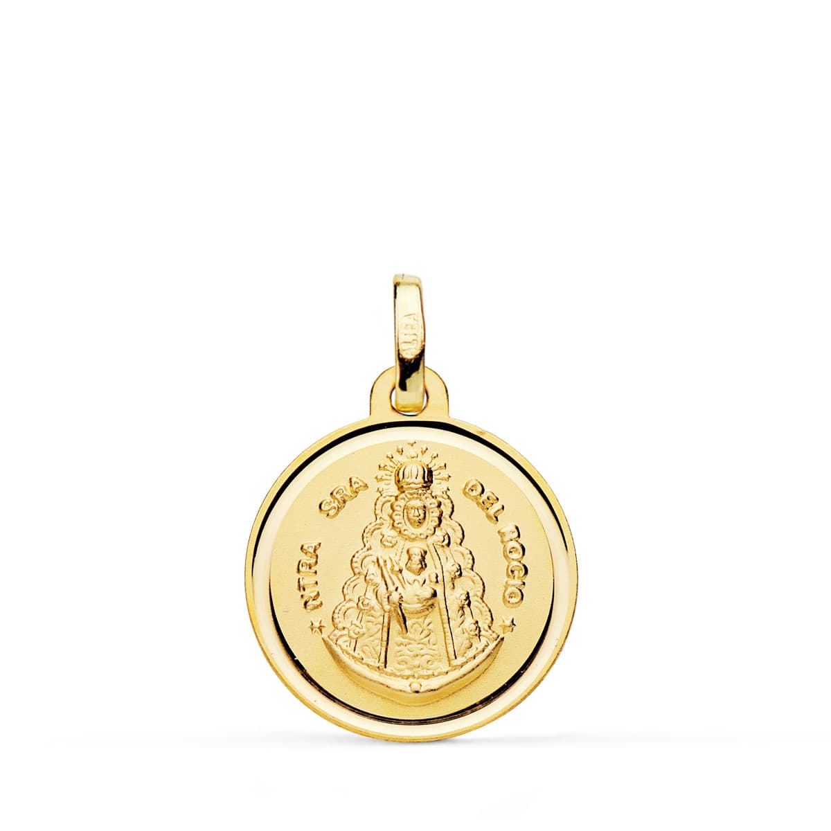 18K Medal Virgin of Rocio Bezel 18 mm