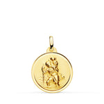18K St. Christopher Medal Bezel 18mm