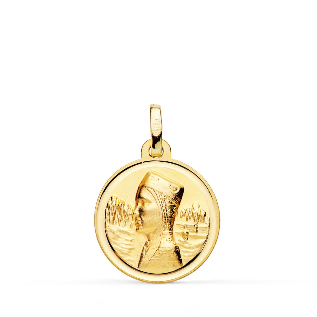 18K Medal Virgin of Montserrat Bezel 18 mm