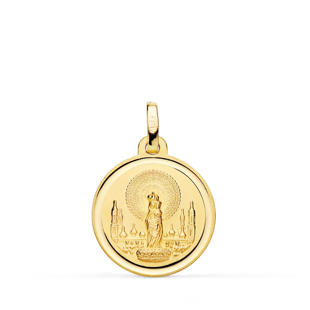 18K Medal Virgin of the Pillar 18 mm