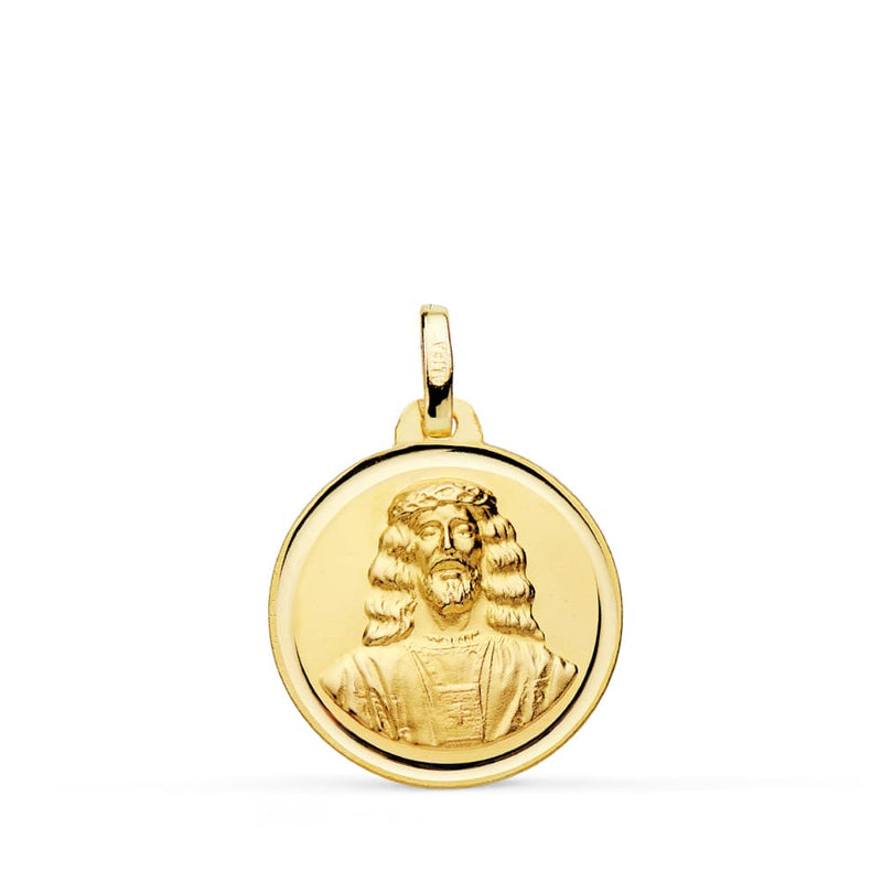 18K Medinaceli Christ Medal 18mm