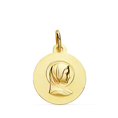 18K Medalla Maria Francesa 16mm