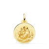 18K St. Anthony Medal Bezel 20mm 2.75 Gr