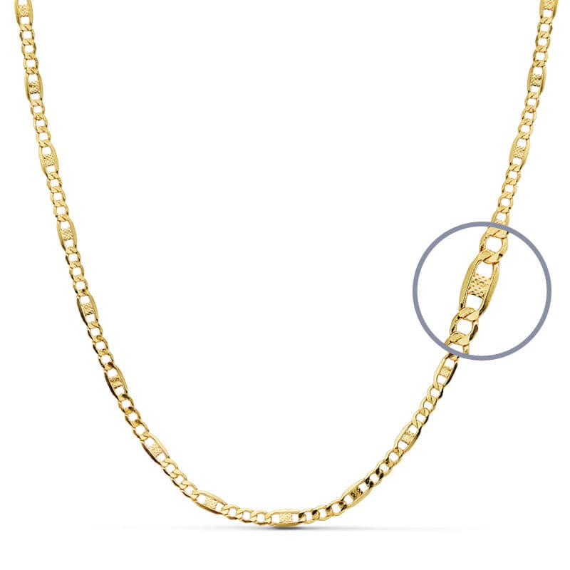 18K Hollow Chain 45 cm 2.5 mm