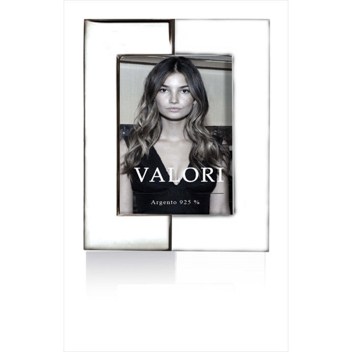 925 Sterling Silver Double Line Photo Frame