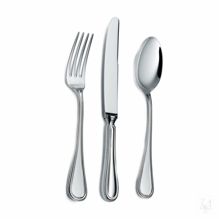 Set de cubertería infantil de 3 piezas modelo Inglese con baño de plata