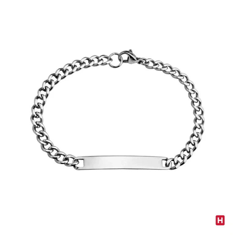 Simple Style Steel Bracelet