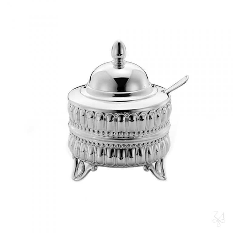 Mielera modelo Imperatore Augusto de plata de ley 925 con cucharita