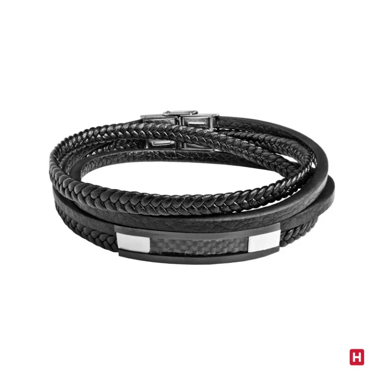 Men's Triple Steel Man World Bracelet