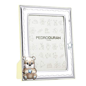 Pedro Duran Photo Frame Teddy Bear with Blue Stars