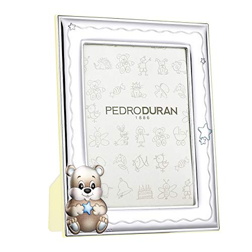 Pedro Duran Photo Frame Teddy Bear with Blue Stars