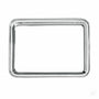 Bandeja rectangular de plata modelo Inglese sin asas con borde de filo de cordón