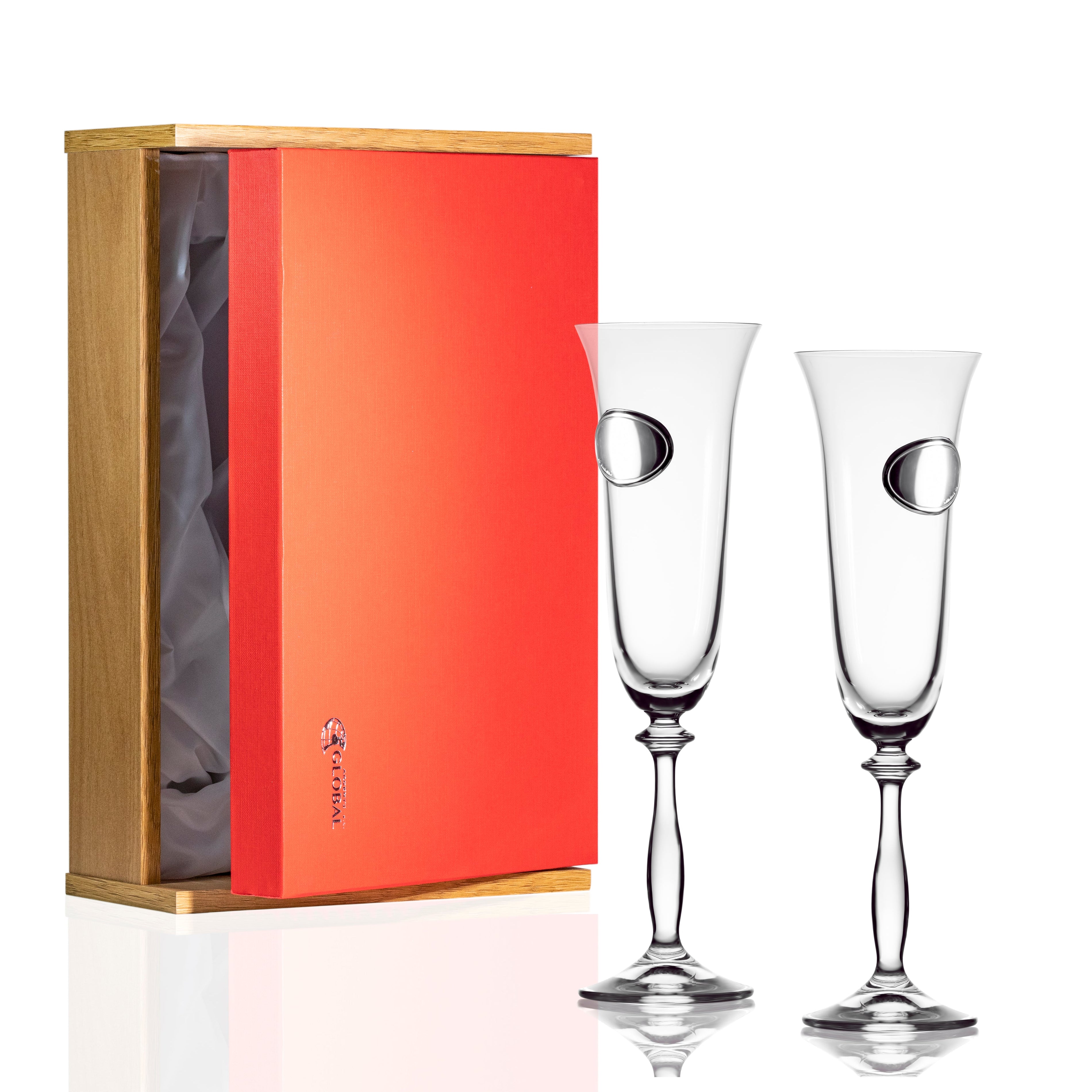 Copas Champán Personalizadas Boda o Aniversario en Plata