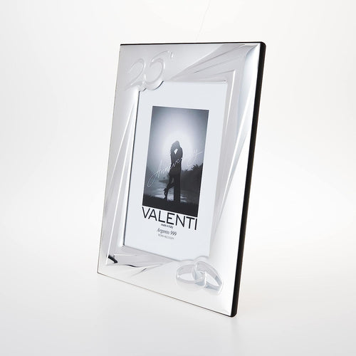 Silver Photo Frame 25th Anniversary Silver Wedding Rings 