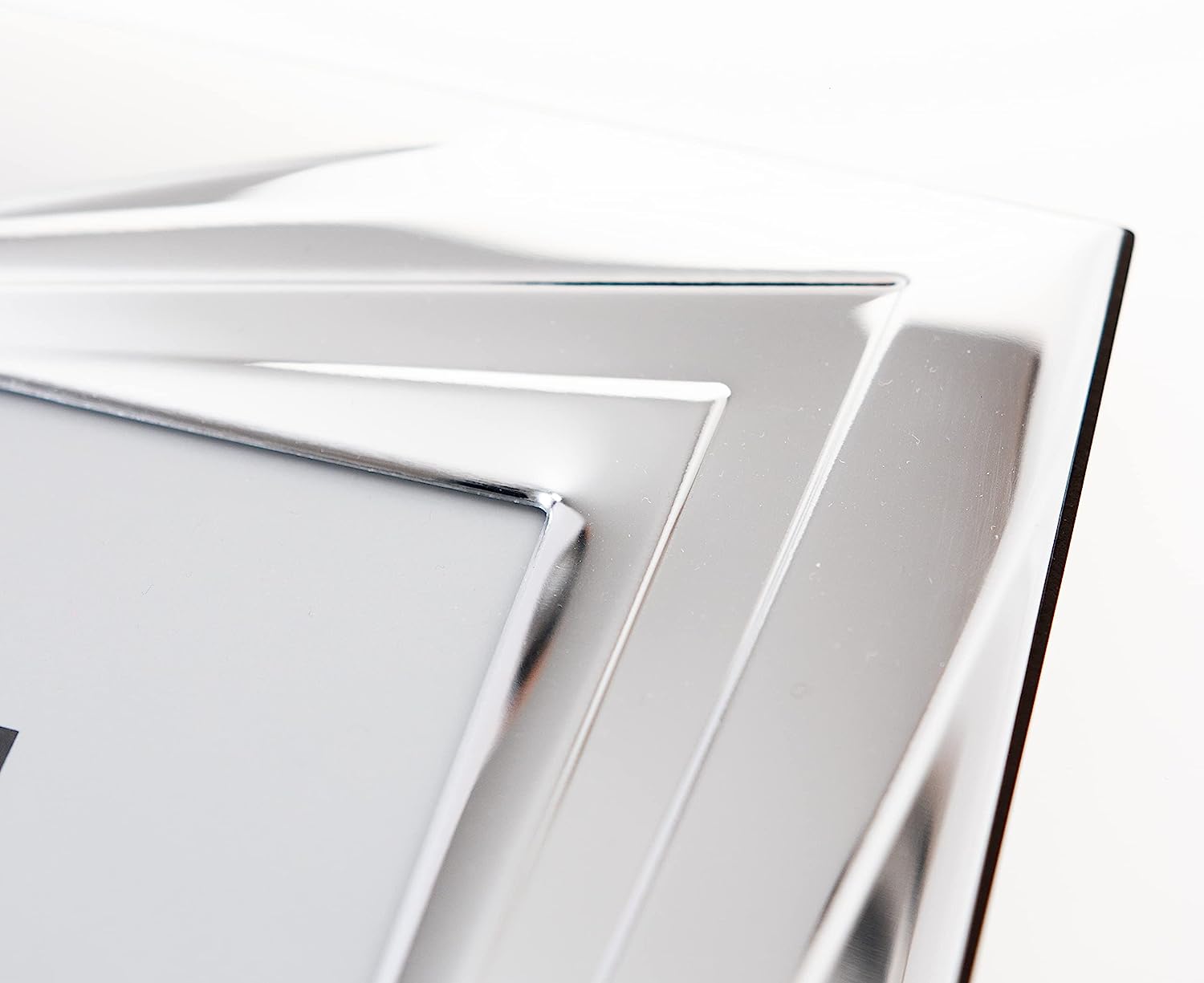 Silver Photo Frame 50th Anniversary Golden Wedding Rings