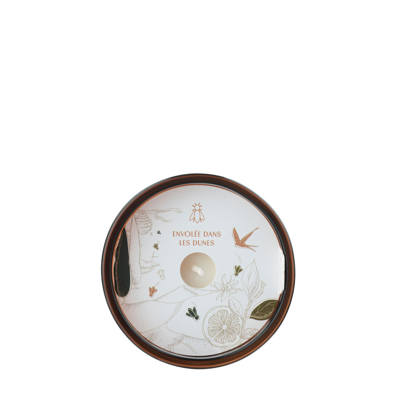 Vela de la abeja de higuera flor de naranjo