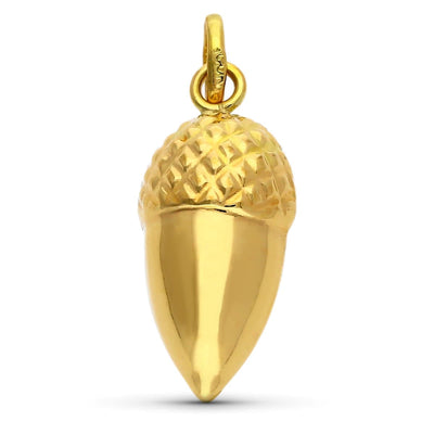 Pendentif Gland en Or Jaune 18K 16x11 mm