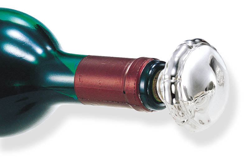 Silver Domed Wine Bottle Stopper