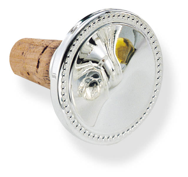 Cubretapón Botella de Vino Plata Perlado