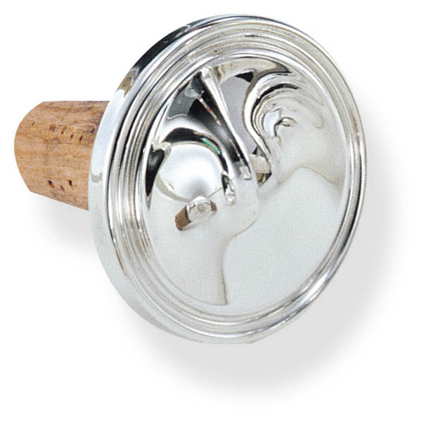 Silver Striped Wine Bottle Stopper