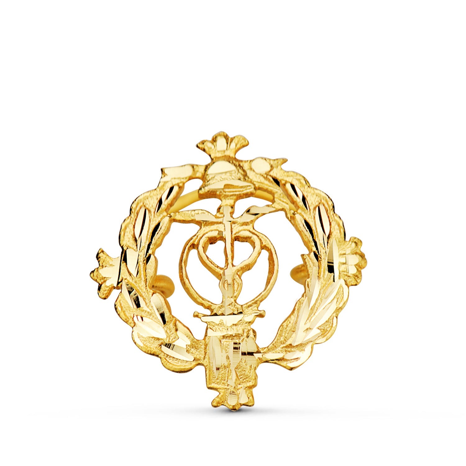 Insigne 18K Or Jaune Agent Commercial. 16 x 16 mm