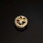 18K Yellow Gold Badge Agricultural Engineer. 15 x 15 mm