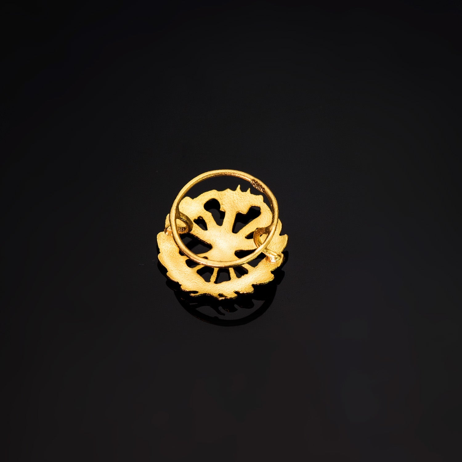 18K Abzeichen Gelbgold Agraringenieur. 15 x 15 mm