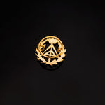 18K Yellow Gold Badge Quantity Surveyor (Technical Architect) 16 x 15 mm