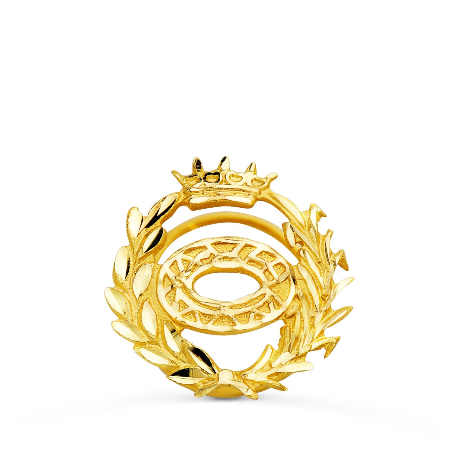 18K Yellow Gold Biological Sciences Insignia. 16 x 16 mm