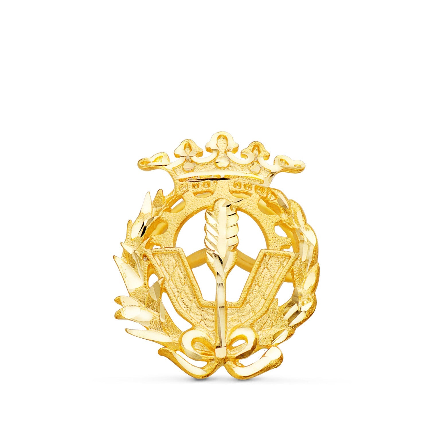 Insigne 18K Or Jaune Sciences Politiques et Économiques 18 x 14 mm