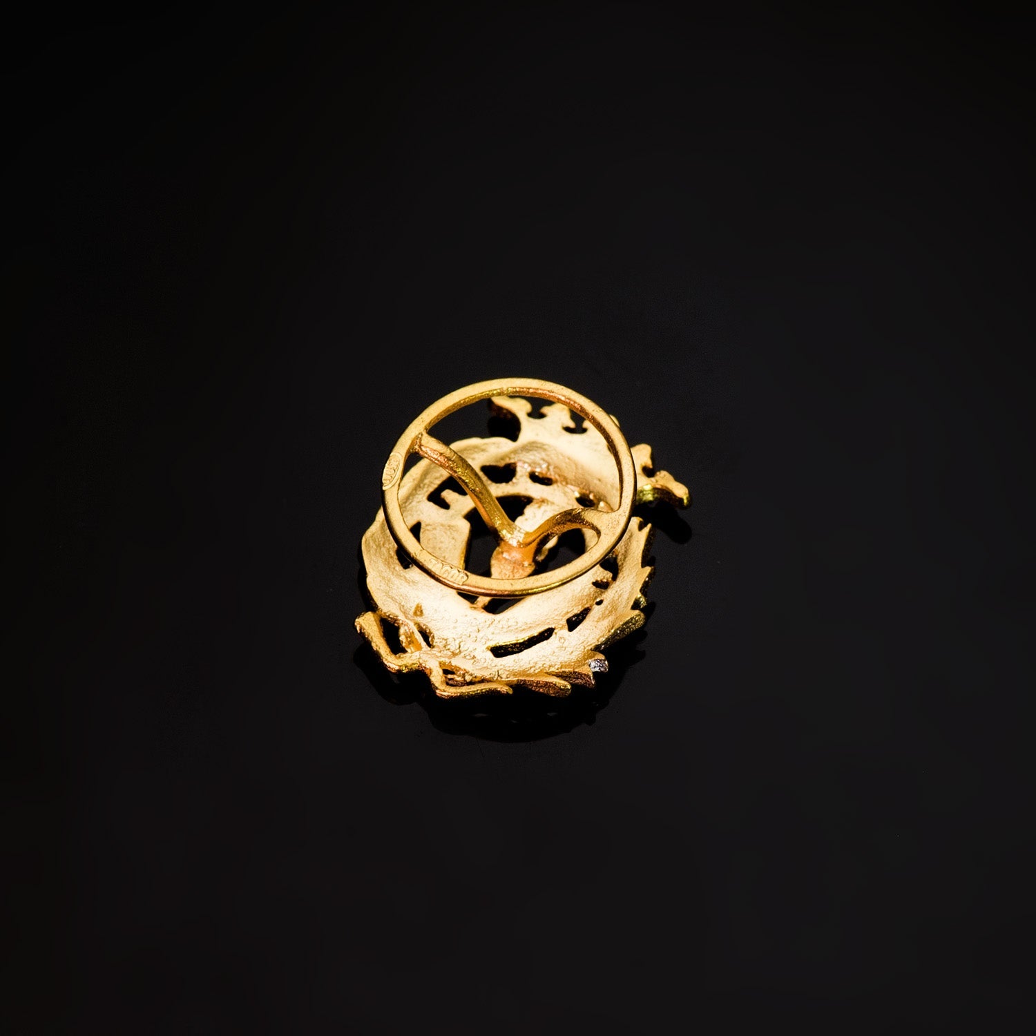 Insigne 18K Or Jaune Sciences Politiques et Économiques 18 x 14 mm