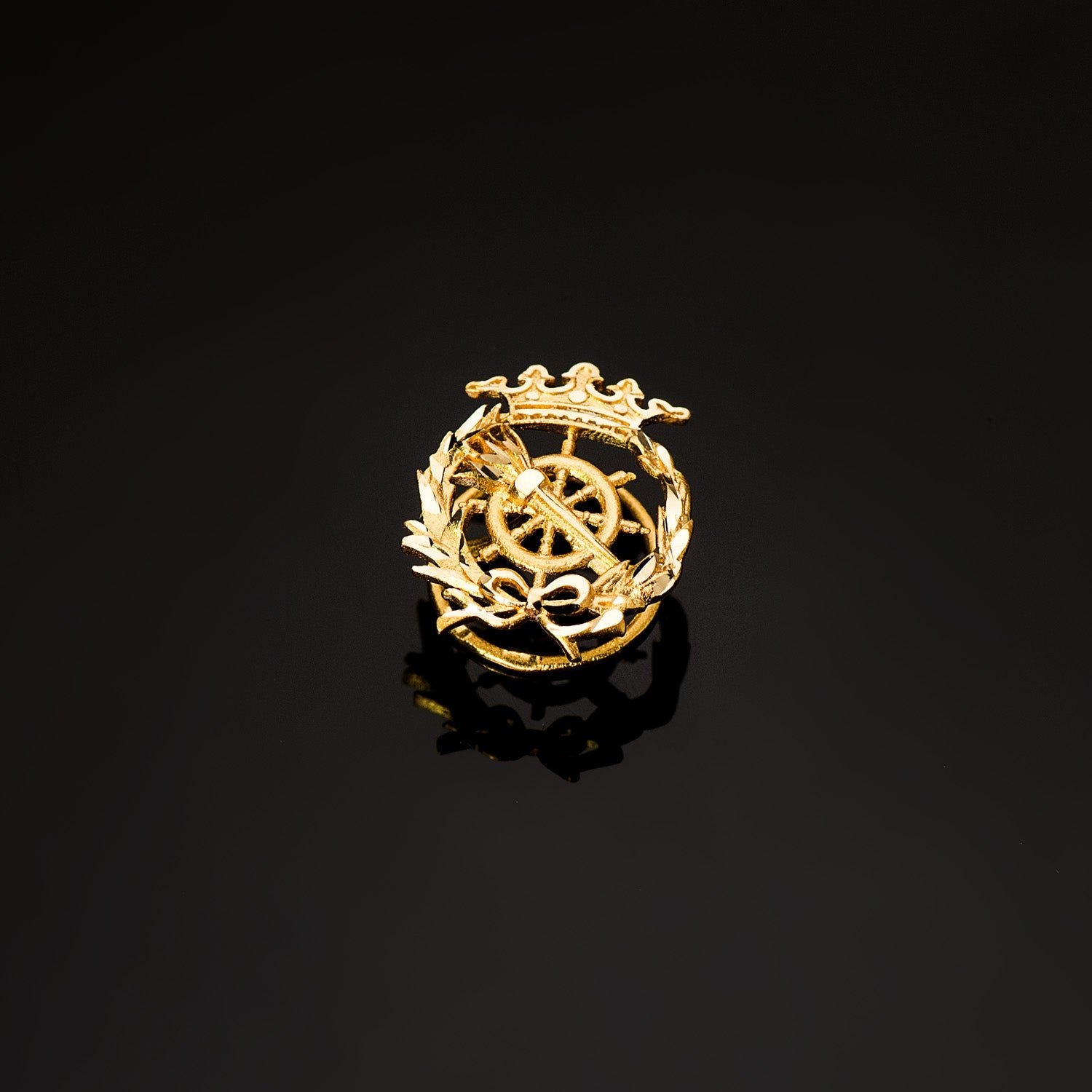 Insigne 18K Or Jaune Sciences Politiques  17 x 14 mm
