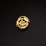 18K Yellow Gold Badge Political Science 17 x 14 mm