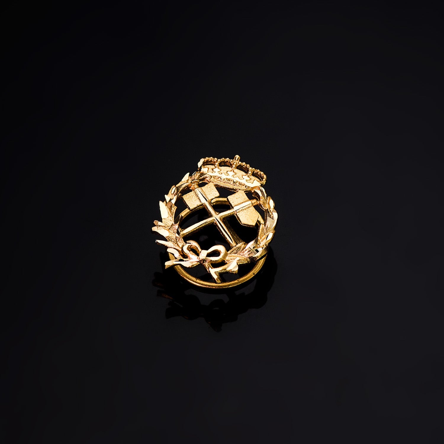 Insigne 18K Or Jaune Ingénieur des Mines 17 x 14 mm