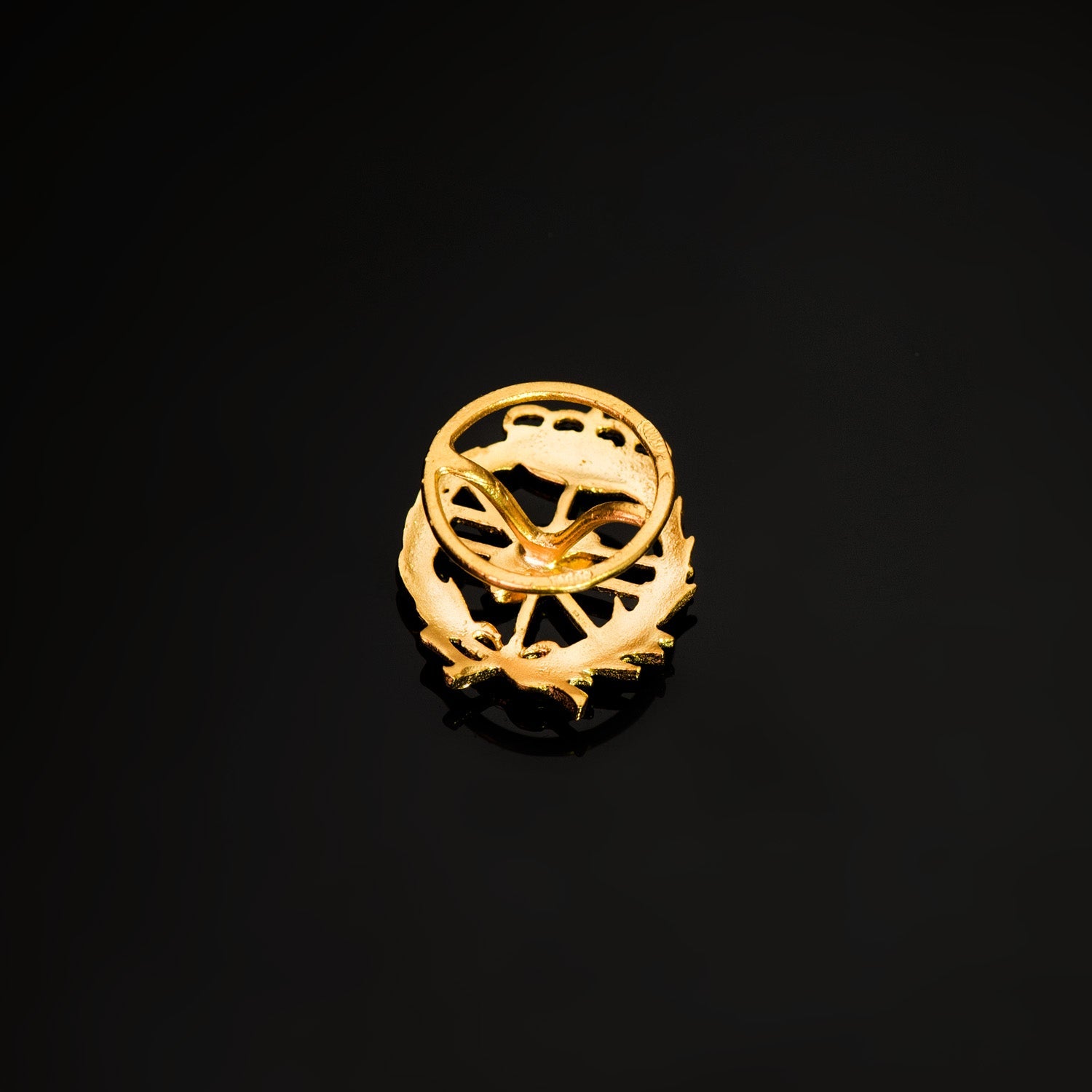 Insigne 18K Or Jaune Informatique 18 x 15 mm