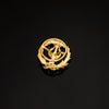 18K Yellow Gold Musician Badge 16 x 14 mm