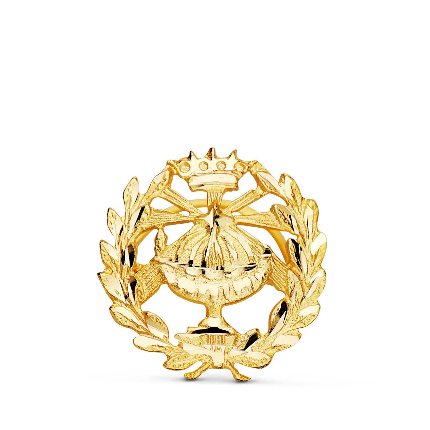 Insigne 18K Or Jaune Chimie. 15 x 15 mm