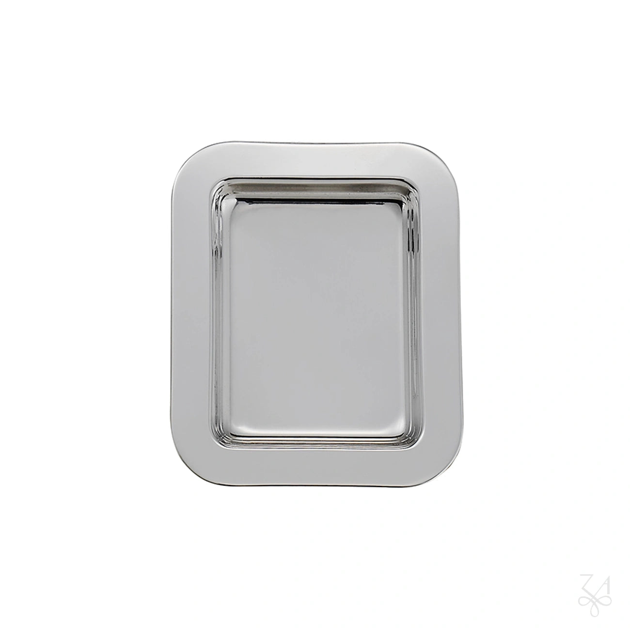 Mini bandeja vacíabolsillos redondeada de plata de ley 925