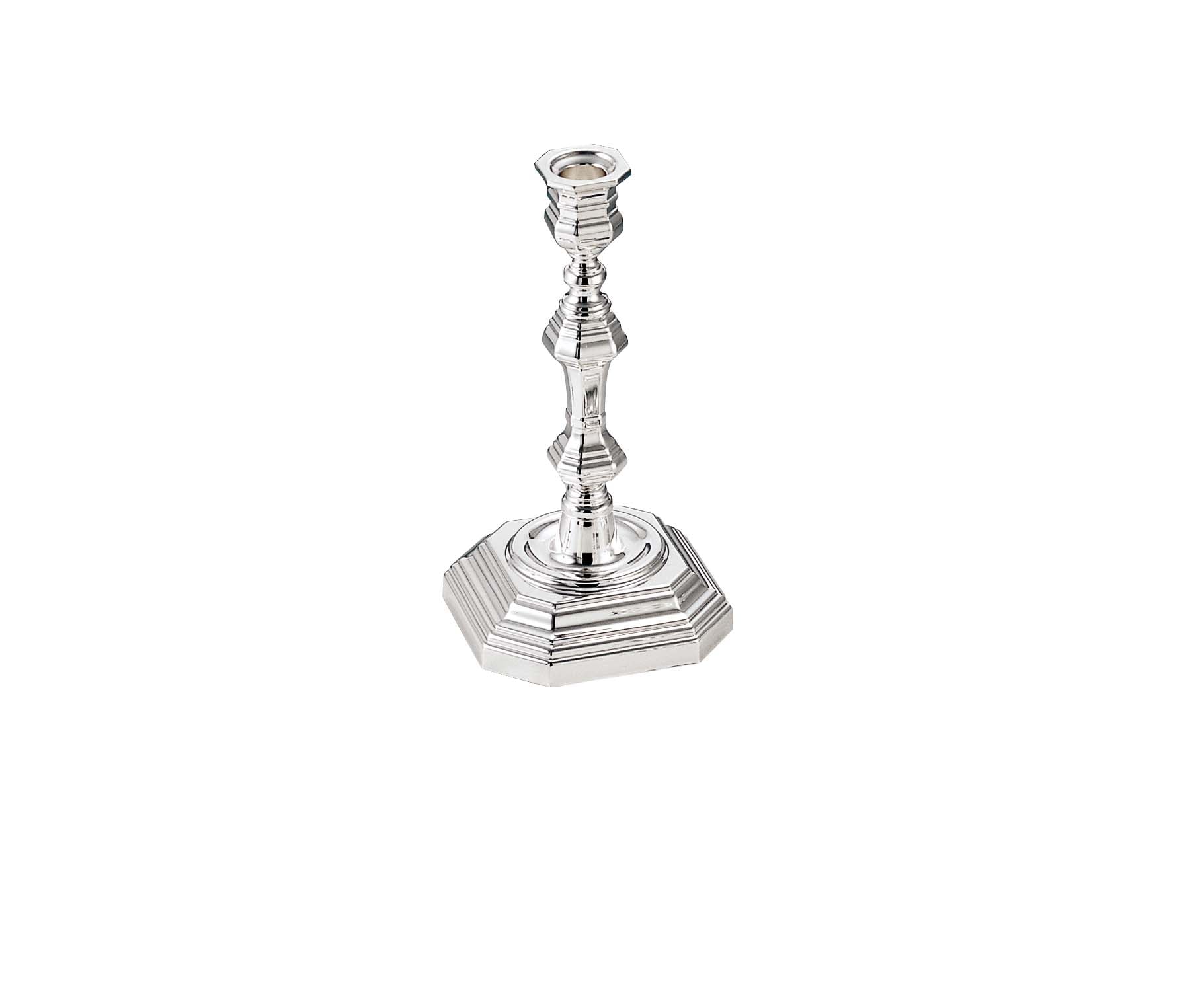 English Octagonal Candlestick Holder