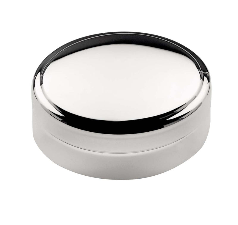 Oval Silver Pill Box 