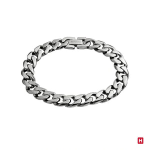 Powerful Curb Steel Chain Bracelet