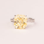 High quality emerald cut topaz solitaire