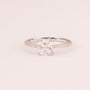 Solitaire 7 mm princess cut with cubic zirconia