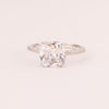 Solitario mm 9 corte princesa con circonita