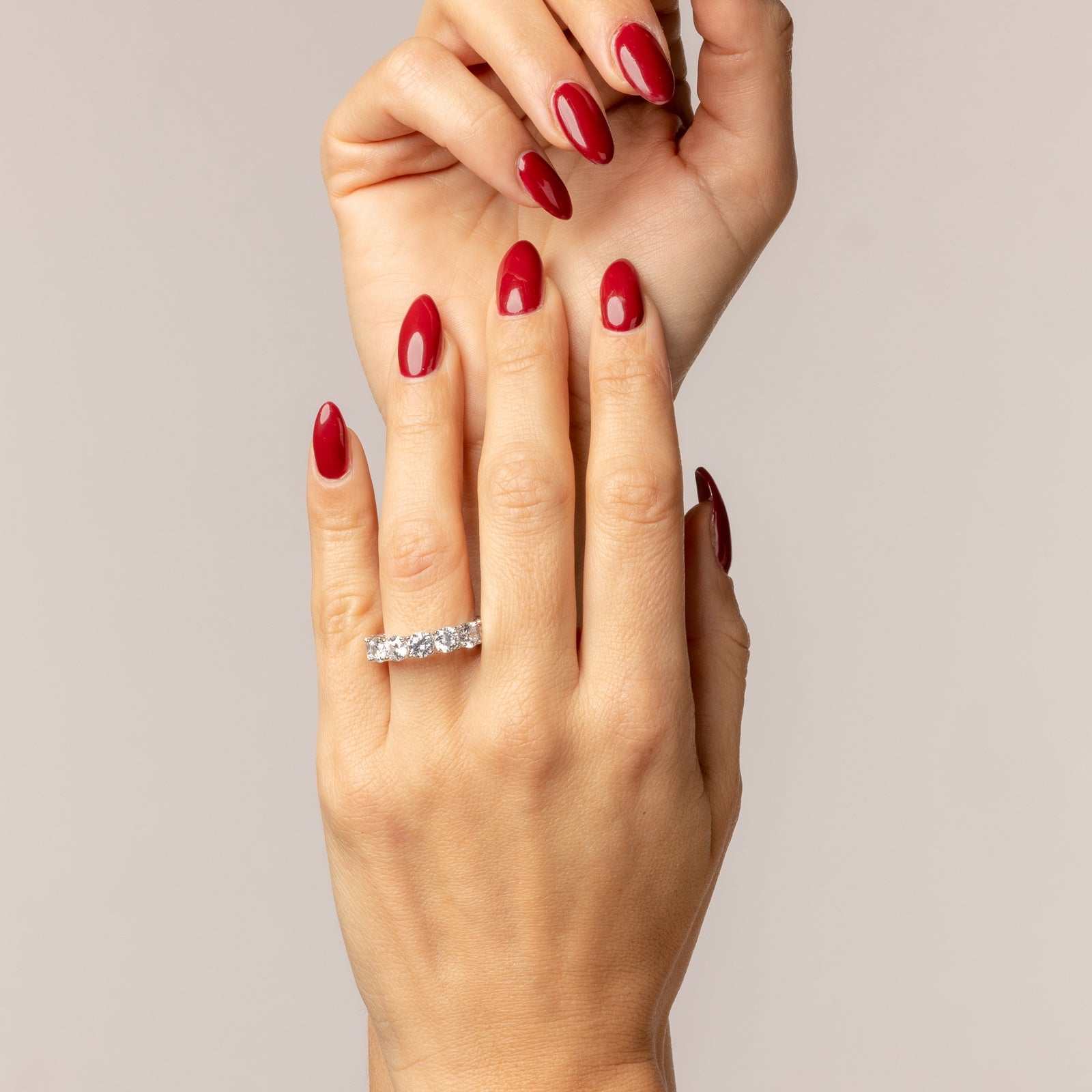 5 mm alliance ring plated in 18k gold