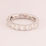 4mm White Zirconia Wedding Band